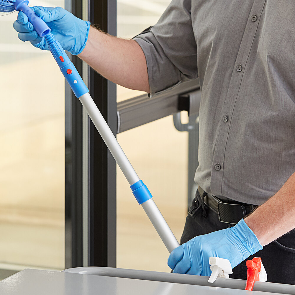 8' Telescopic Pole with Click / Lock Adapter Cone