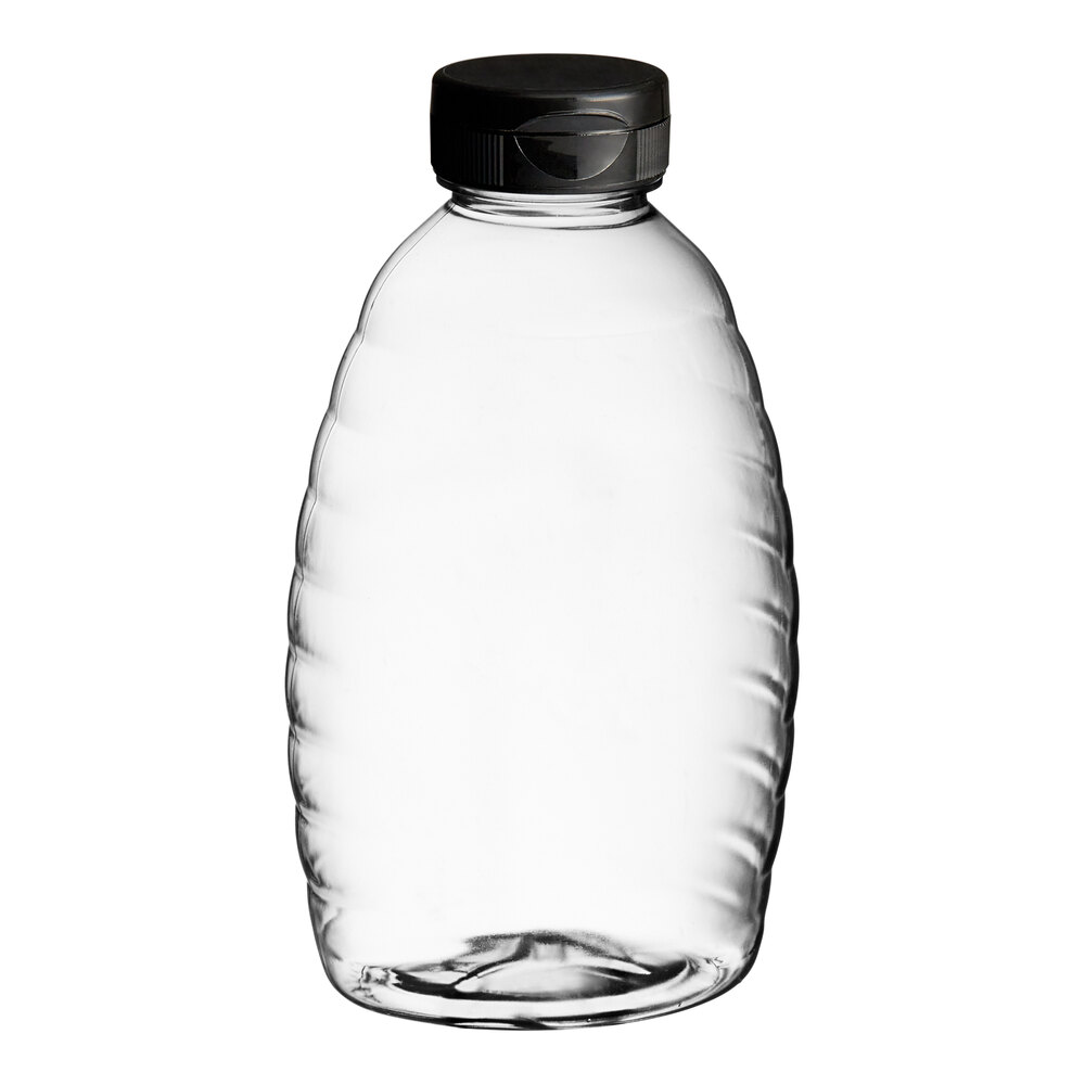 16 oz. (24 oz. Honey Weight) Classic Queenline PET Honey Bottle with