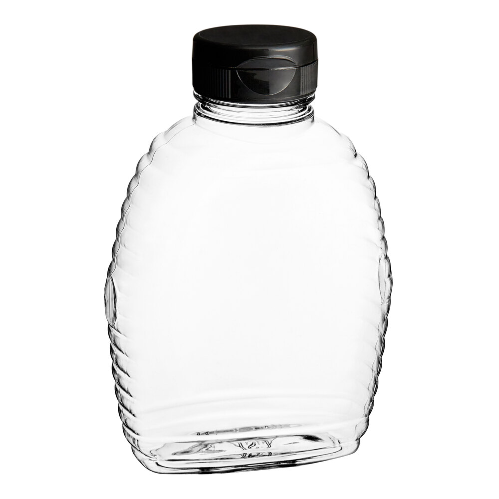 11 oz. (16 oz. Honey Weight) Classic Queenline PET Honey Bottle with