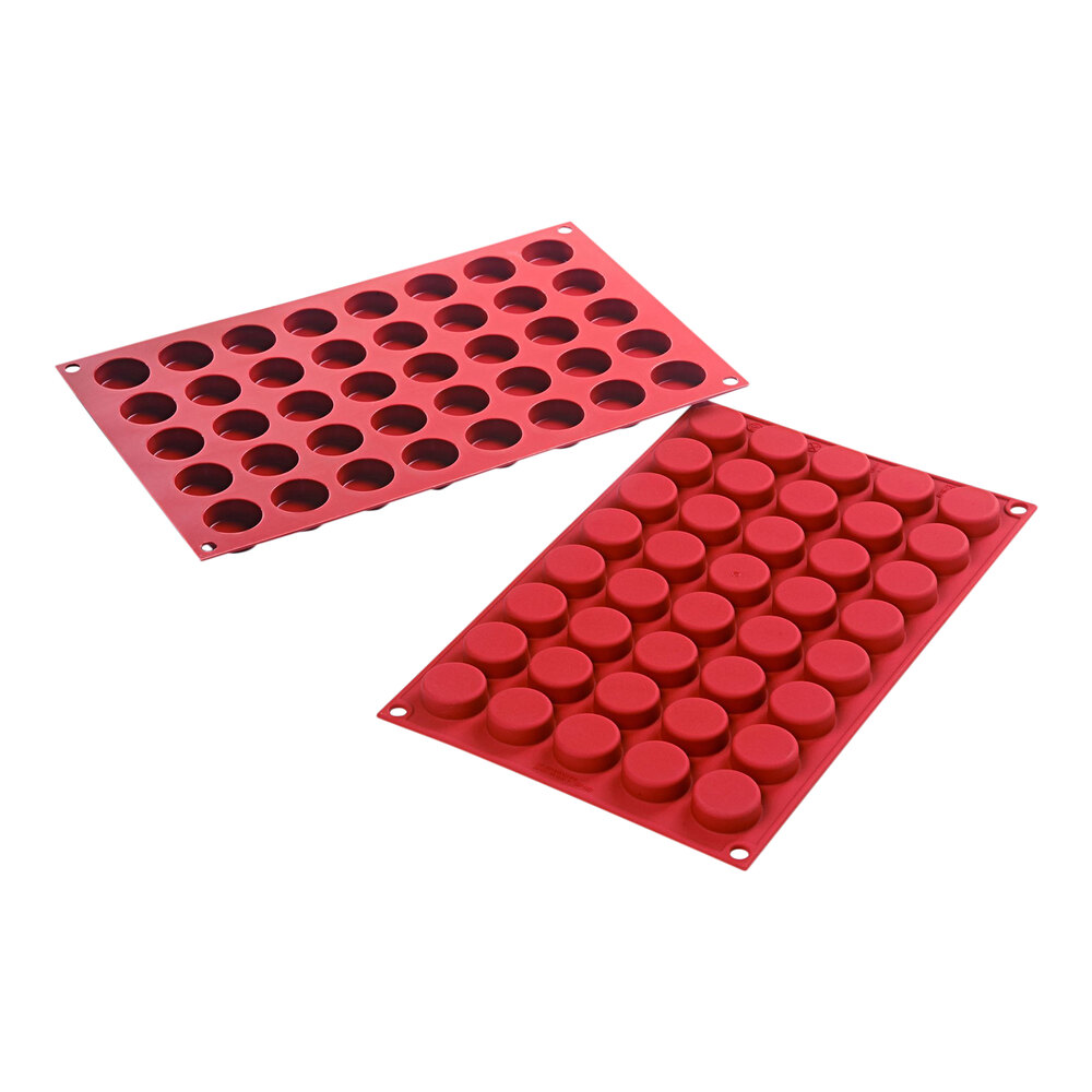 Silikomart Pastille 40 Compartment Round Silicone Baking Mold 1" x 1/
