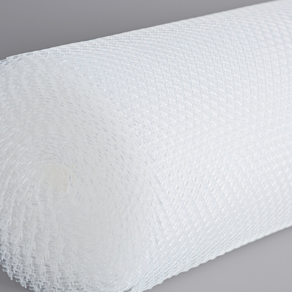 Clear Plastic Shelf Liner 2' Clear Plastic Mesh Bar Mat / Shelf Liner