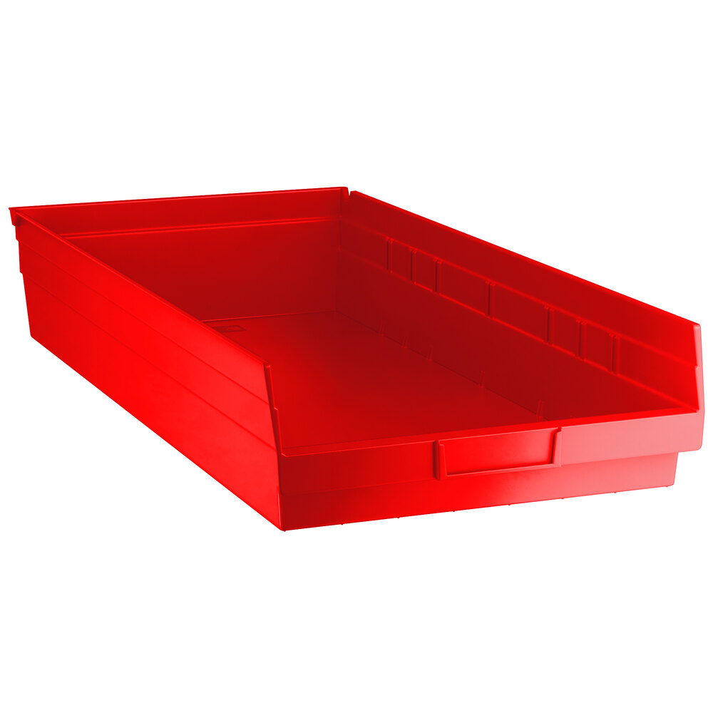 Regency Red Shelf Bin, 23 5/8 inch x 11 1/8 inch x 4 inch