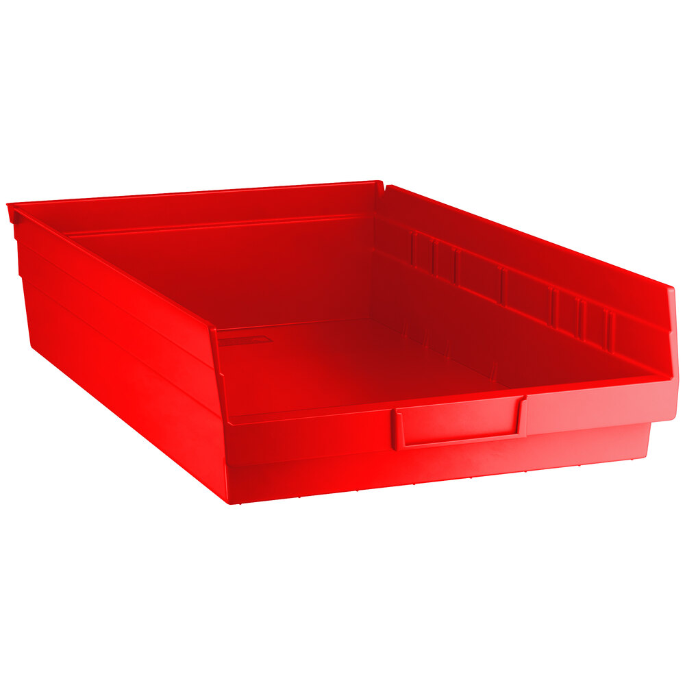 Regency Red Shelf Bin, 17 7/8 inch x 11 1/8 inch x 4 inch