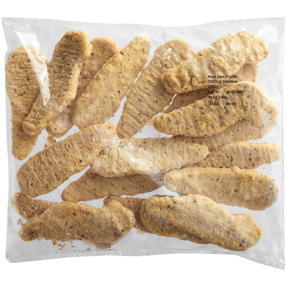 Tindle PlantBased Vegan Chicken Tenders 2 lb. 4/Case
