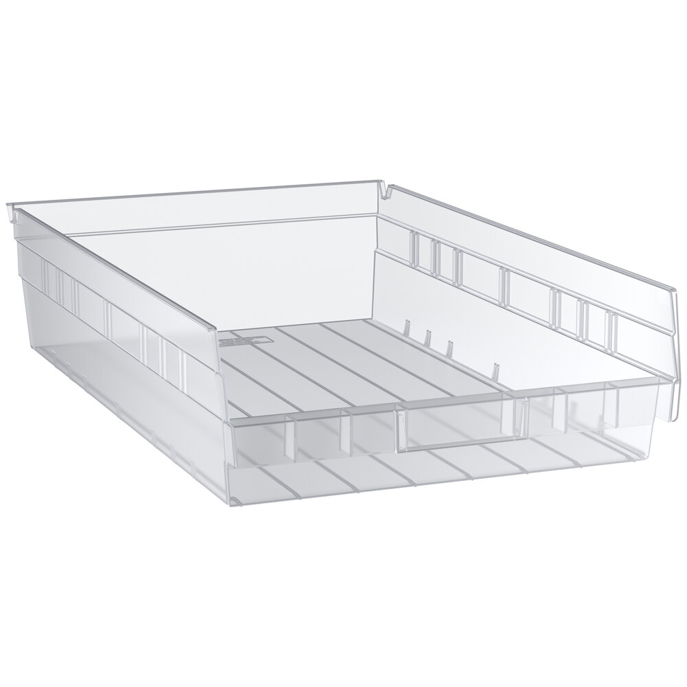 Regency Clear Shelf Bin, 17 7/8 inch x 11 1/8 inch x 4 inch