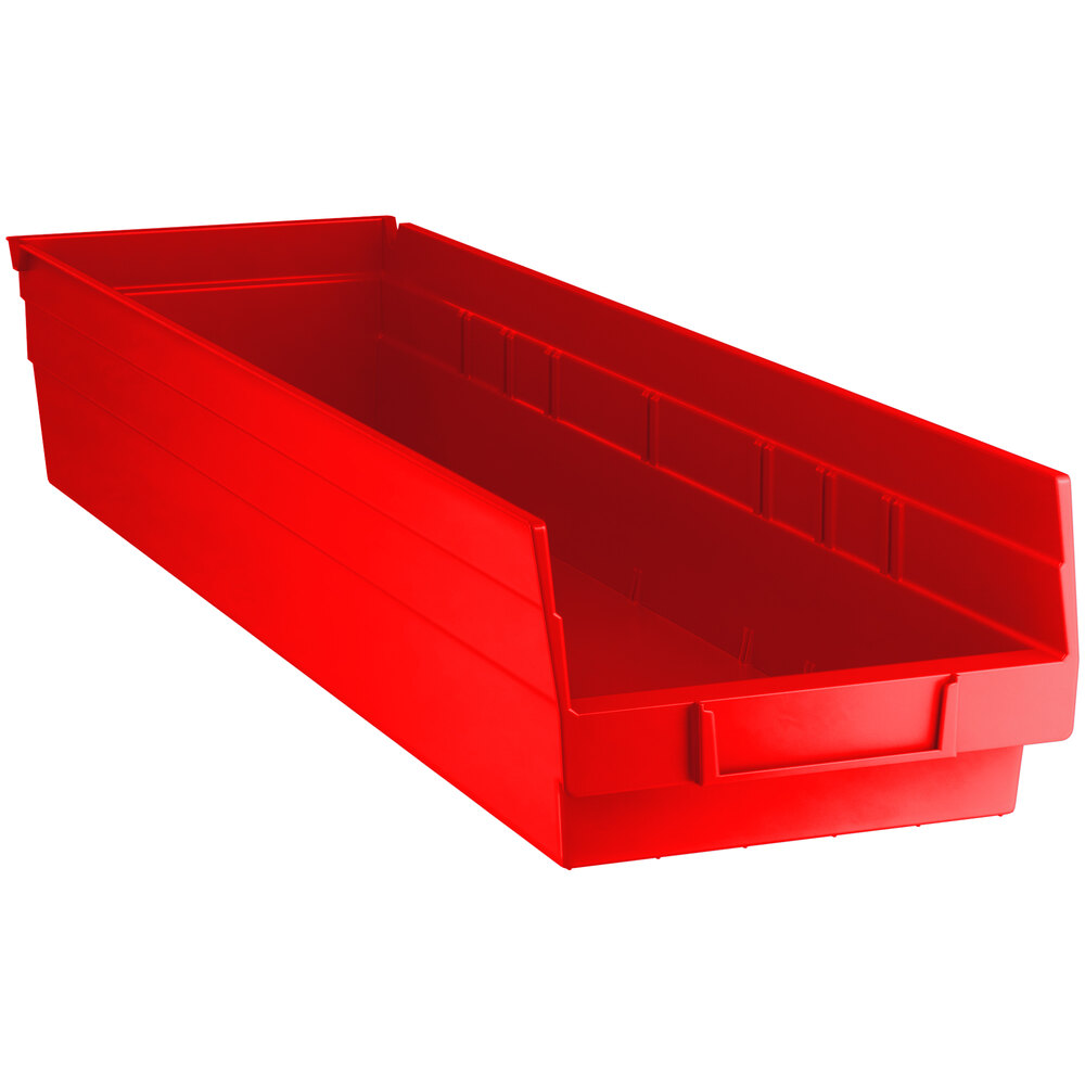Regency Red Shelf Bin, 23 5/8 inch x 6 5/8 inch x 4 inch