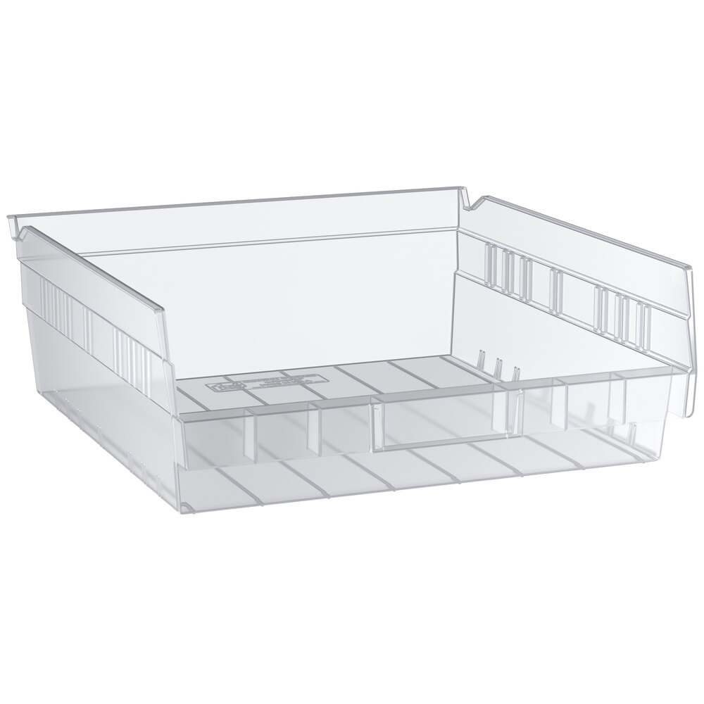 Regency Clear Shelf Bin, 11 5/8 inch x 11 1/8 inch x 4 inch