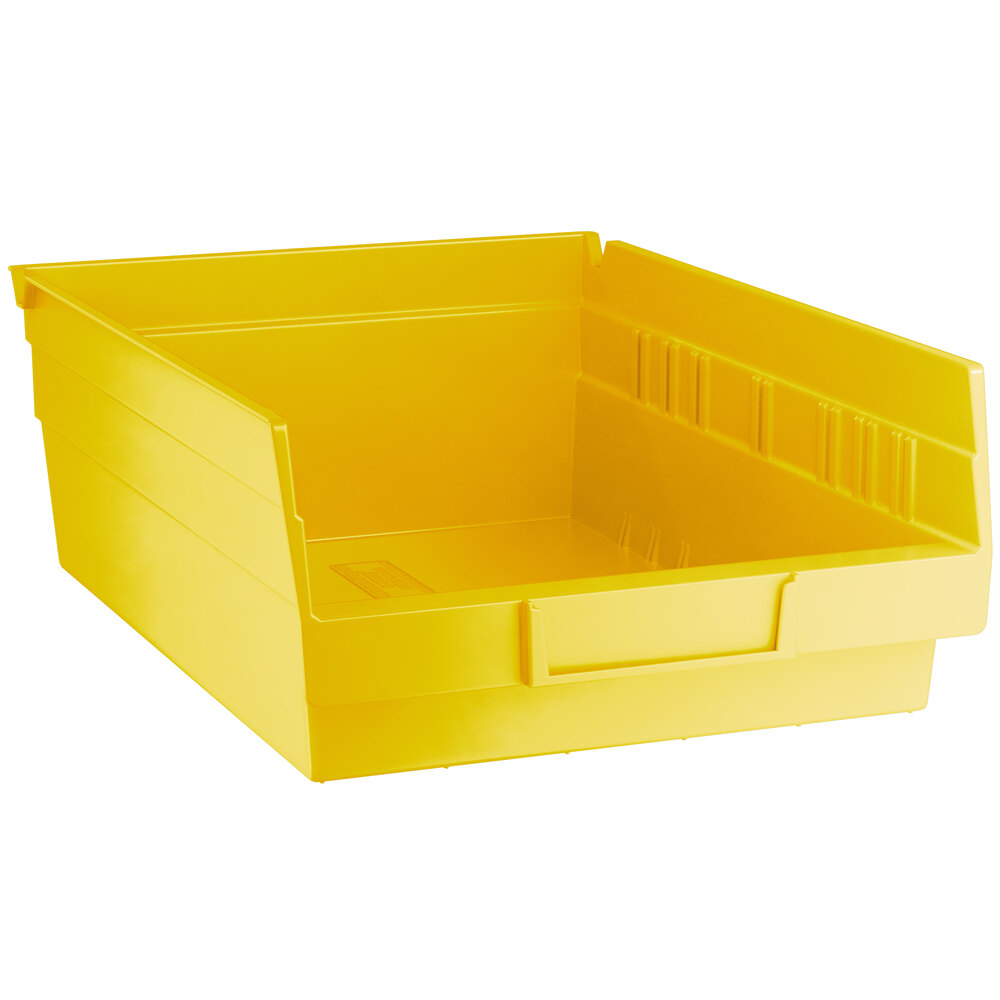 Regency Yellow Shelf Bin, 11 5/8 inch x 8 3/8 inch x 4 inch