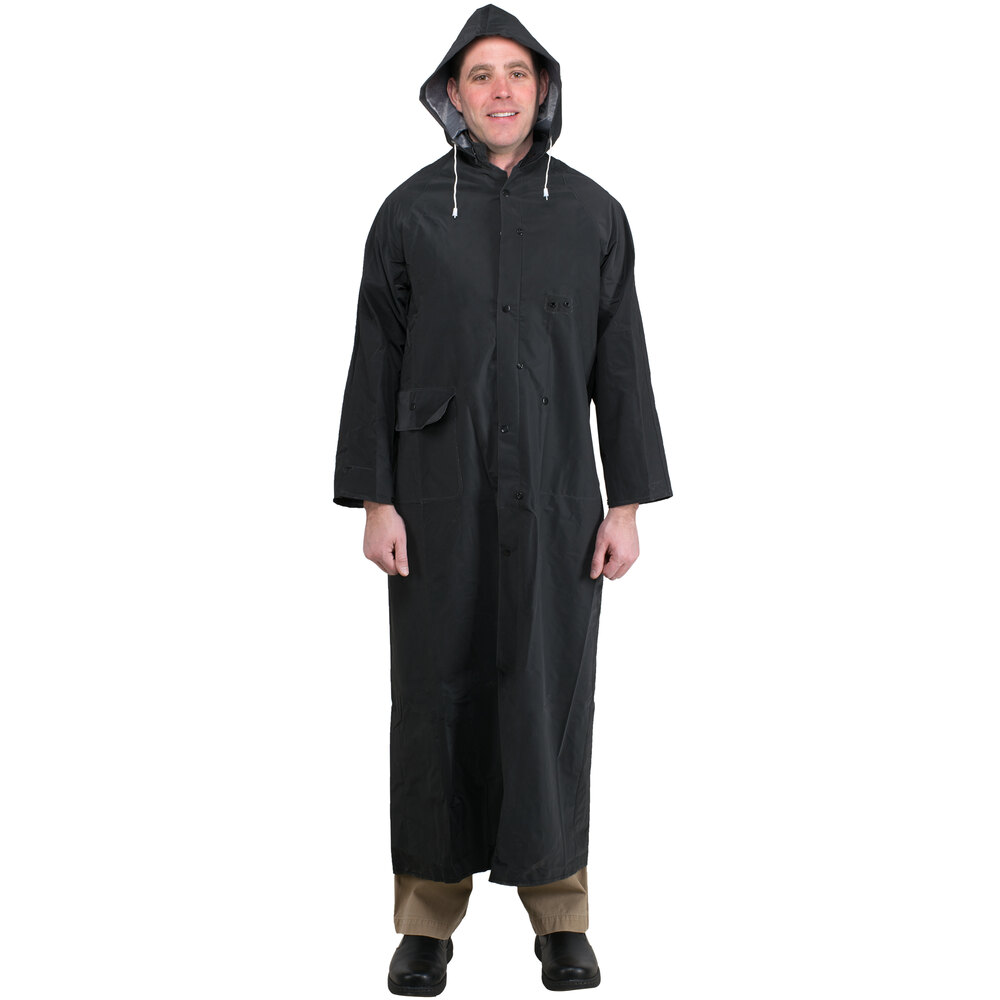 Black 2 Piece Rain Coat 60