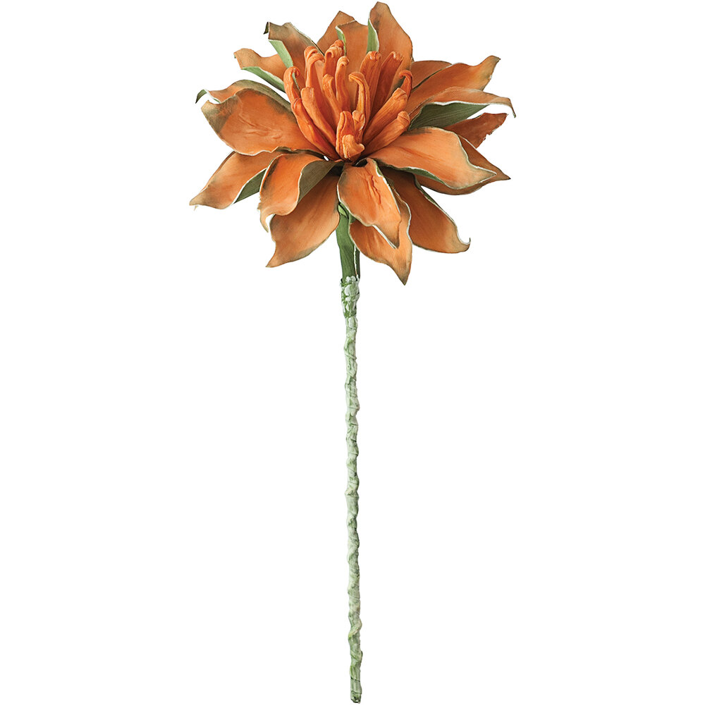 Kalalou 32" Artificial Large Orange Floral Stems 6/Case