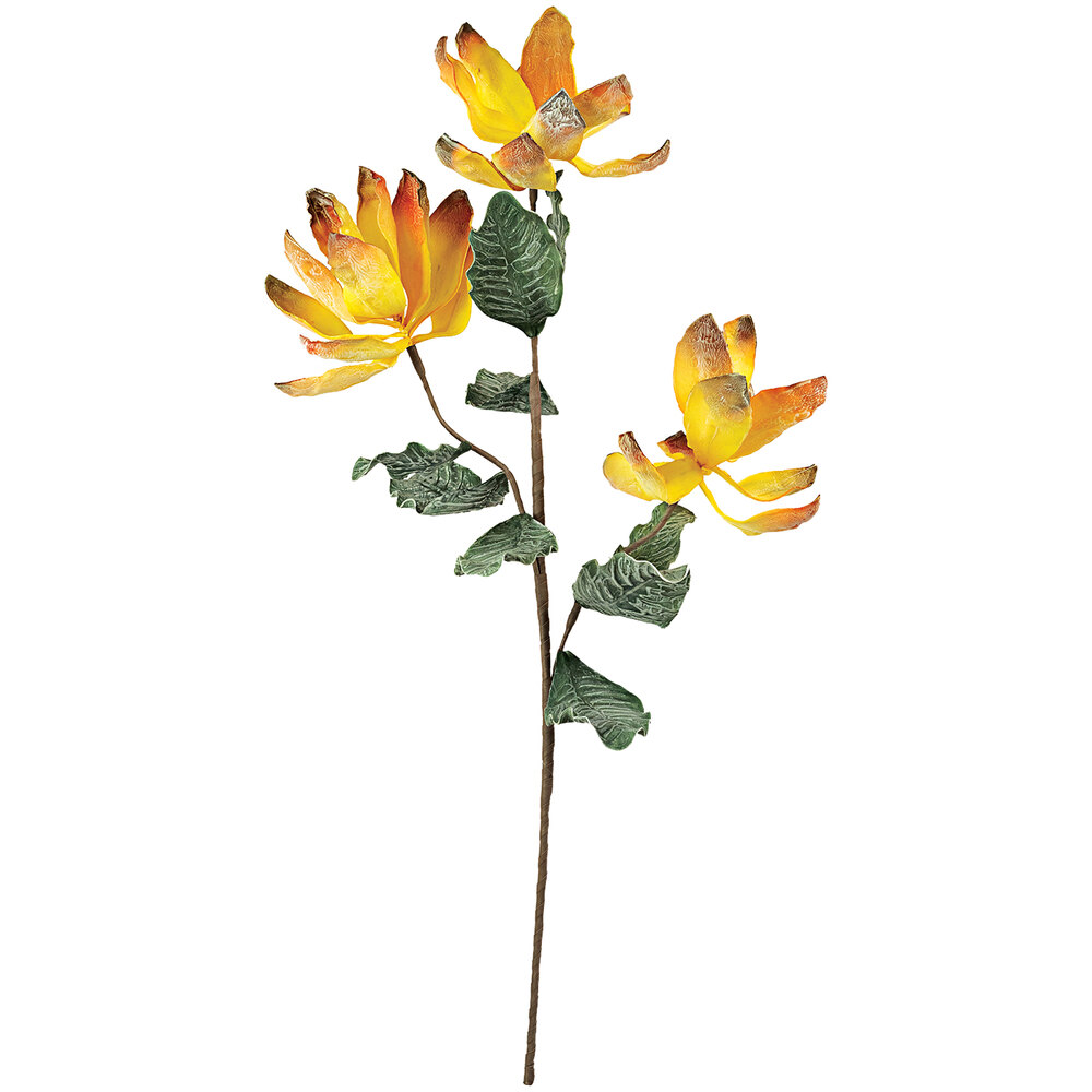 Kalalou 40" Artificial Medium Yellow Floral Stems 6/Case