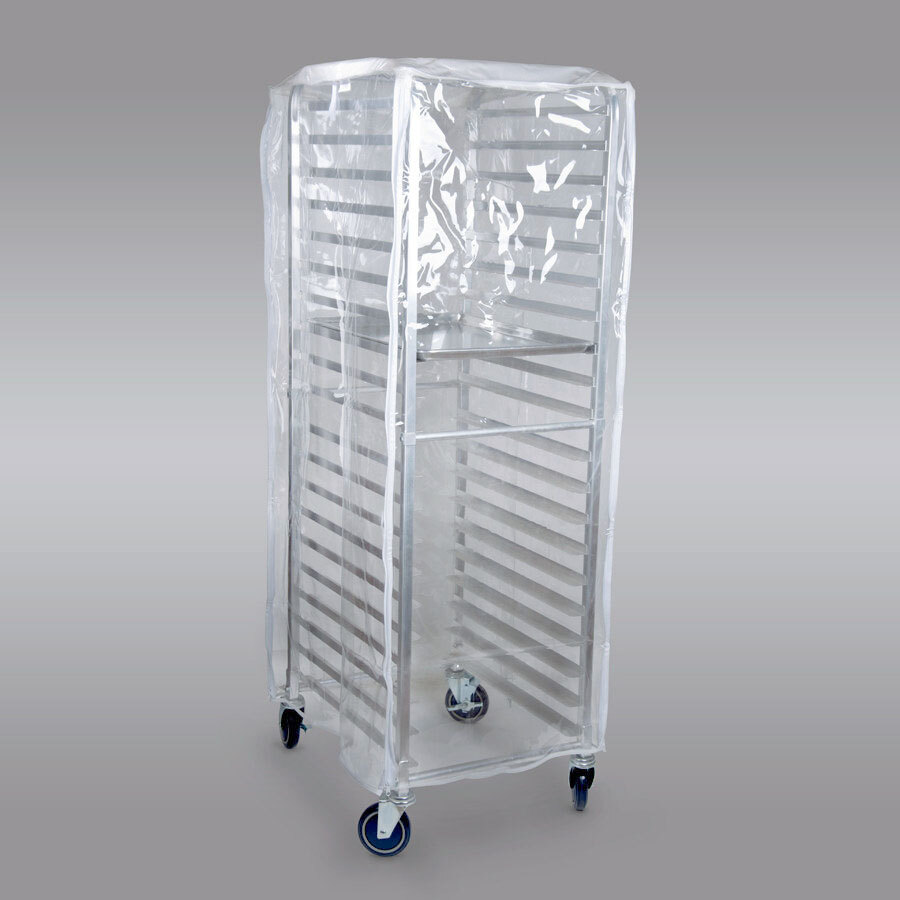 Clearn Rack Cover Curtron SUPRO-14-EC Clear Bun Pan Rack Cover - 12-14 Mil