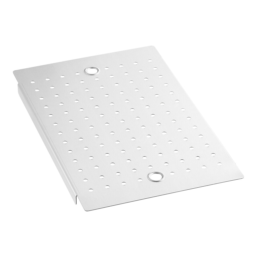 Regency Stainless Steel Perforated Sink Cover for 10 inch x 14 inch Bowls