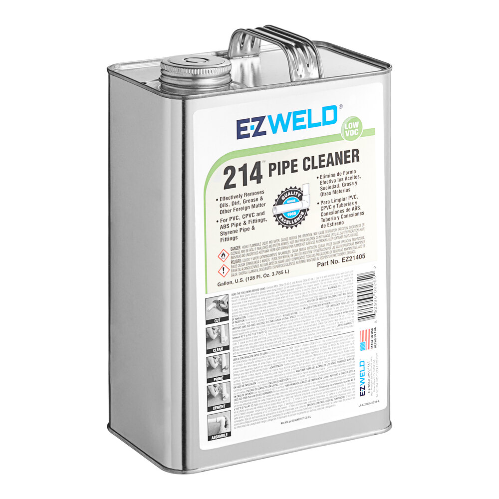 EZ Weld EZ21405N 1 Gallon Clear Pipe Cleaner