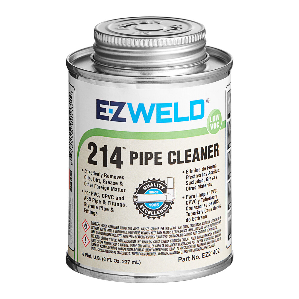 EZ Weld EZ21402N 8 oz. Clear Pipe Cleaner