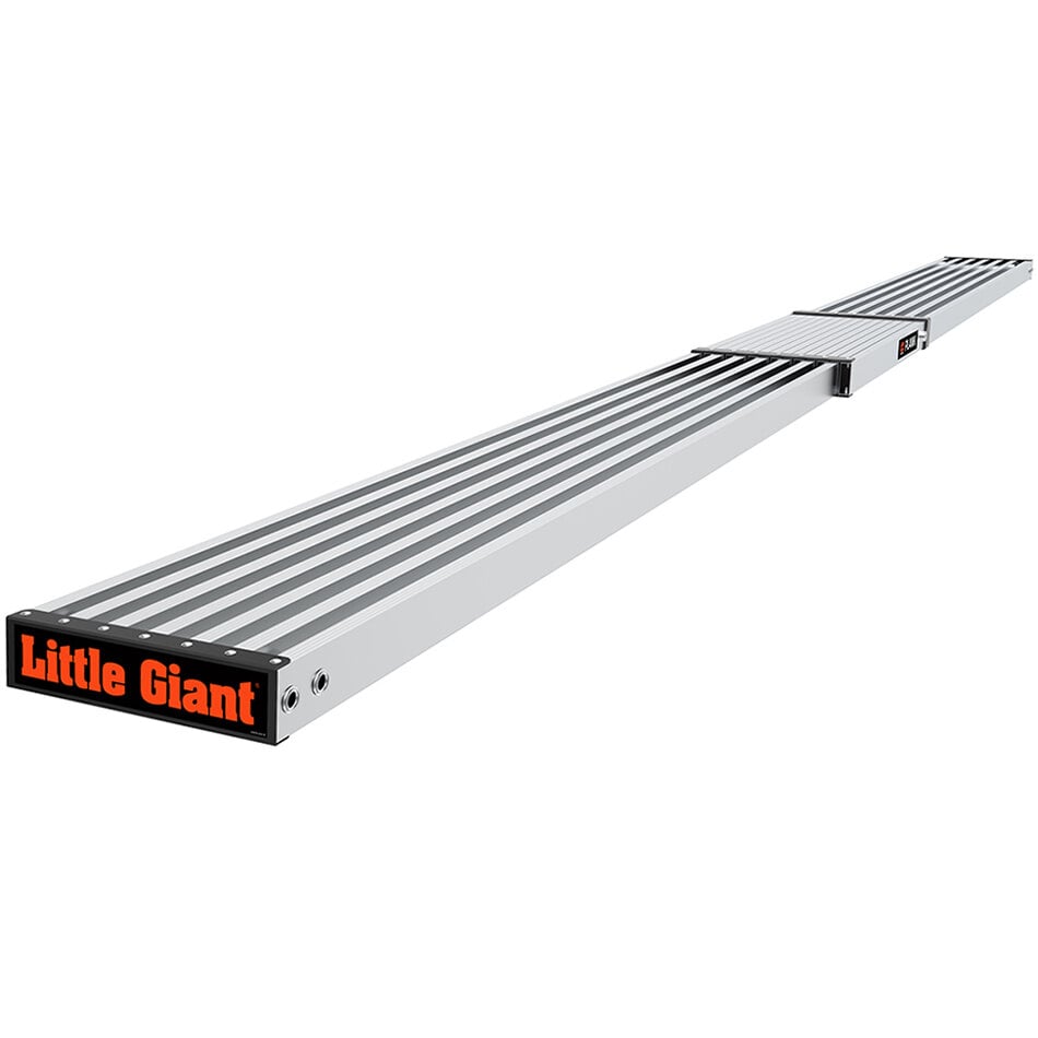 lade schending Voortdurende Little Giant 11915 9' - 15' Telescoping Two-Person Aluminum Plank for  Ladders - 500 lb. Capacity