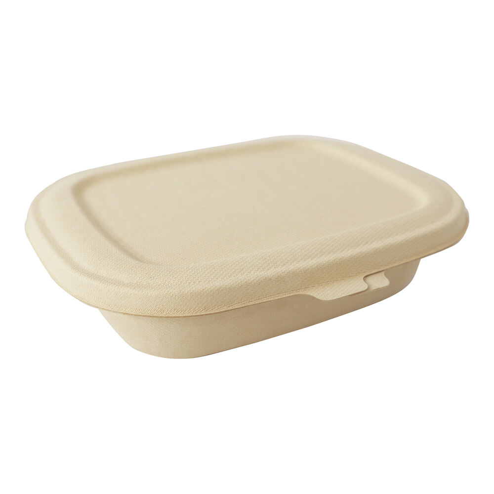 World Centric No PFAS Added Compostable Fiber Clamshell Container 32 oz