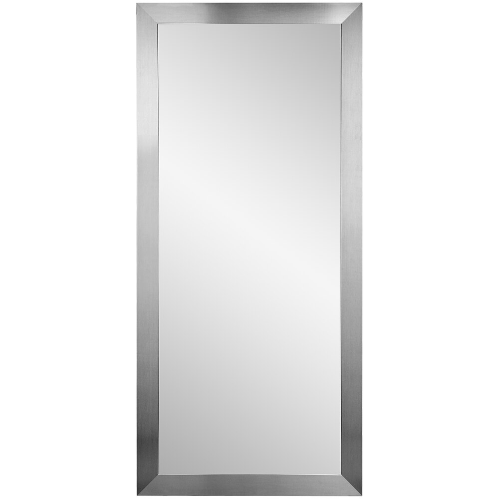 BrandtWorks 32" x 71" Stainless Steel Brushed Silver Finish Mirror