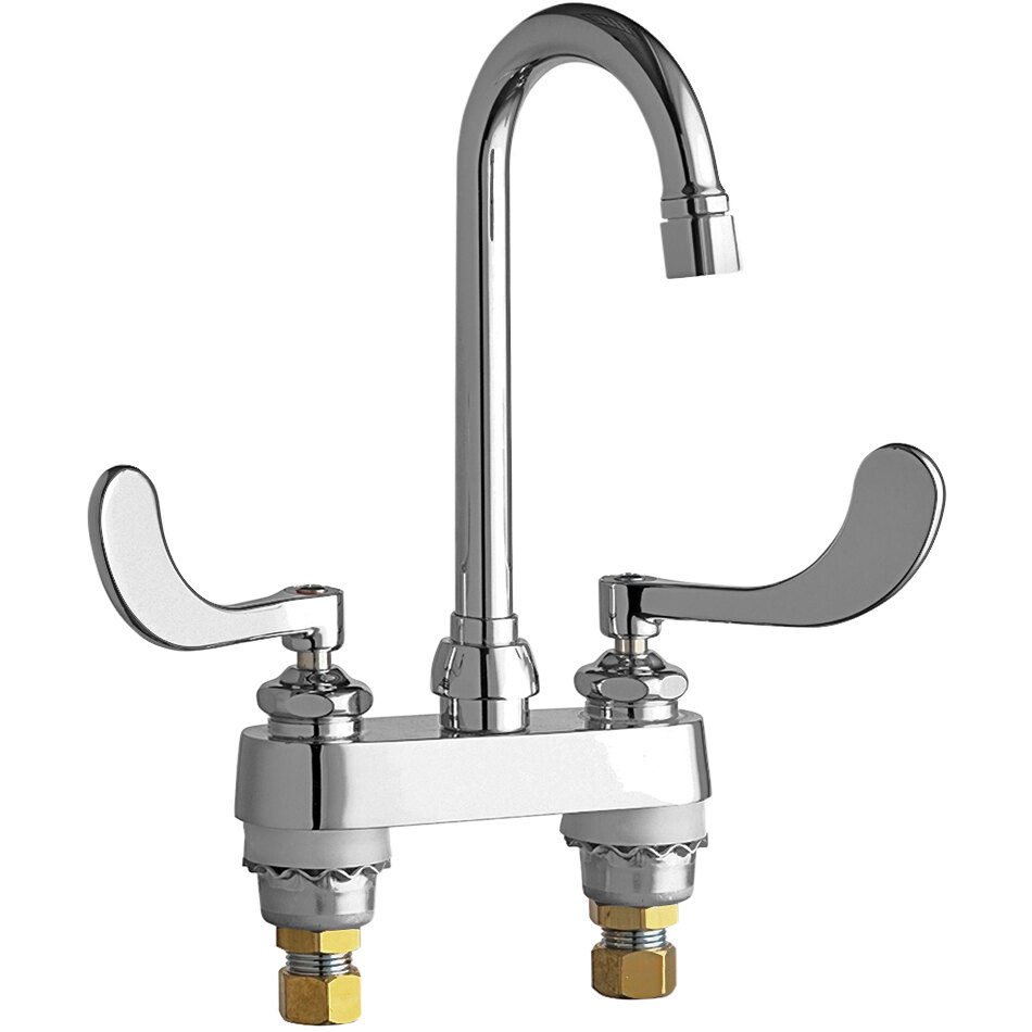 Chicago Faucets 895317E28055ABCP 0.5 GPM DeckMounted Faucet with 4