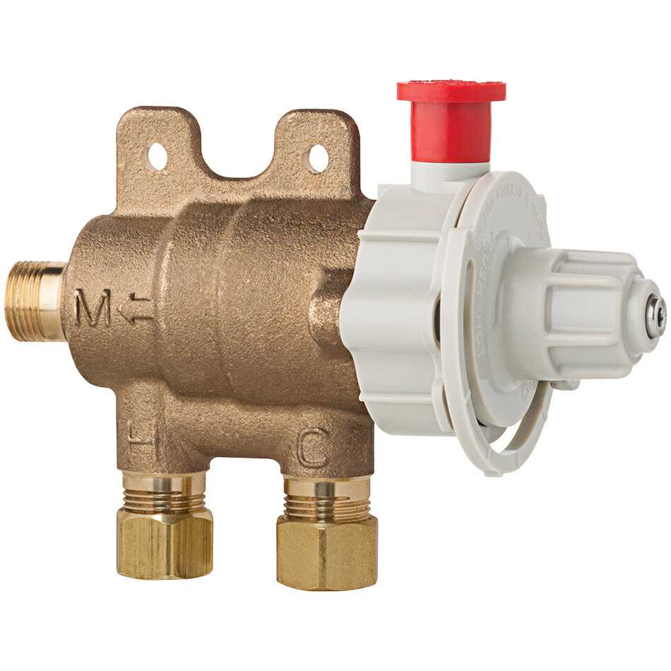 Chicago Faucets 131FMAB Thermostatic Mixing Valve with Pipe Flush Mode