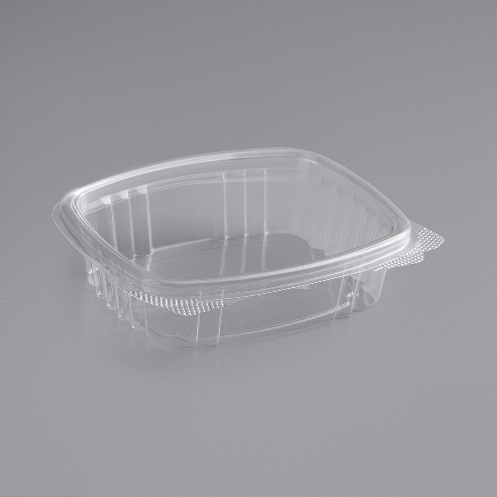 Stalk Market Rectangular Clear PLA Hinged Deli Container 8 oz. 300/Case