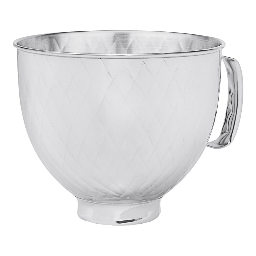 KitchenAid KSM5SSBQB 5 Qt. Quilted Stainless Steel Mixing Bowl with