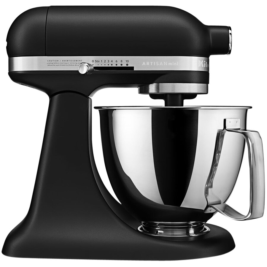 KitchenAid KSM3316XBM Mini Plus 3.5 Qt. Matte Black Tilt Head