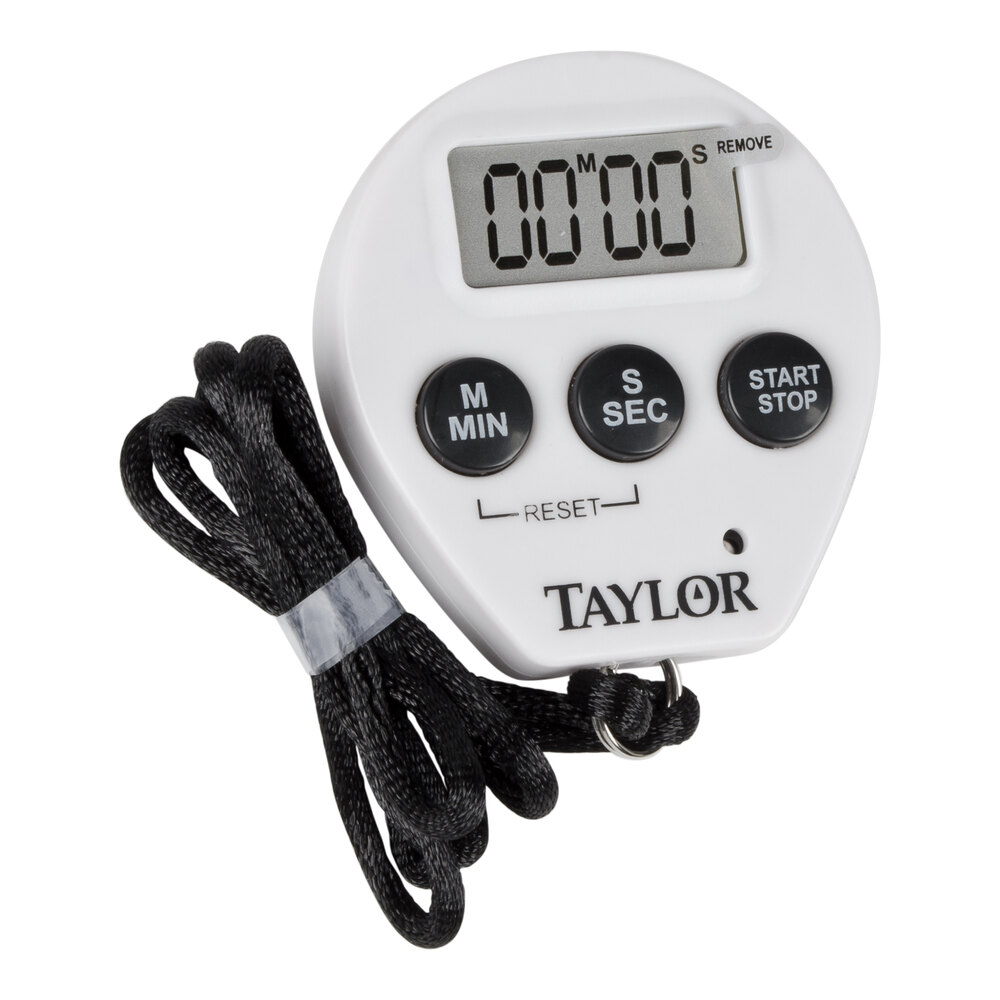 Taylor 5816N Digital 100 Minute Kitchen Timer / Stopwatch with Lanyard