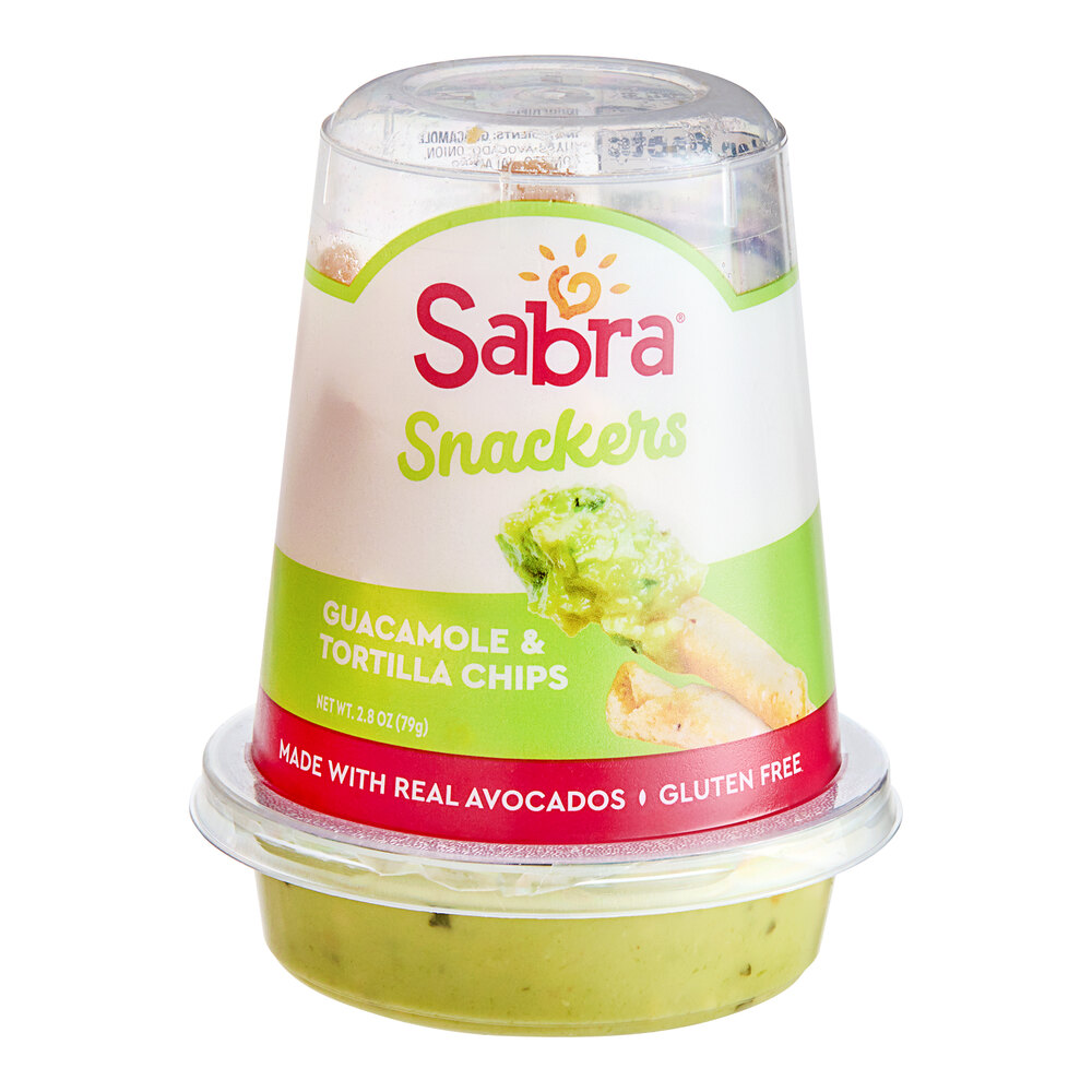 Sabra Snackers Guacamole and Rolled Tortilla Chips 2.8 oz. 12/Case