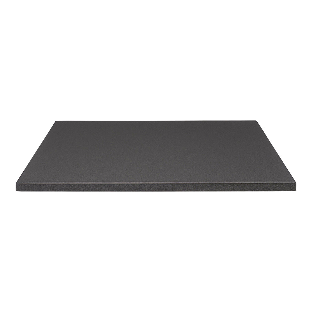 Perfect Tables 48" x 48" Indoor Square Smooth Graphite Nebula Table Top