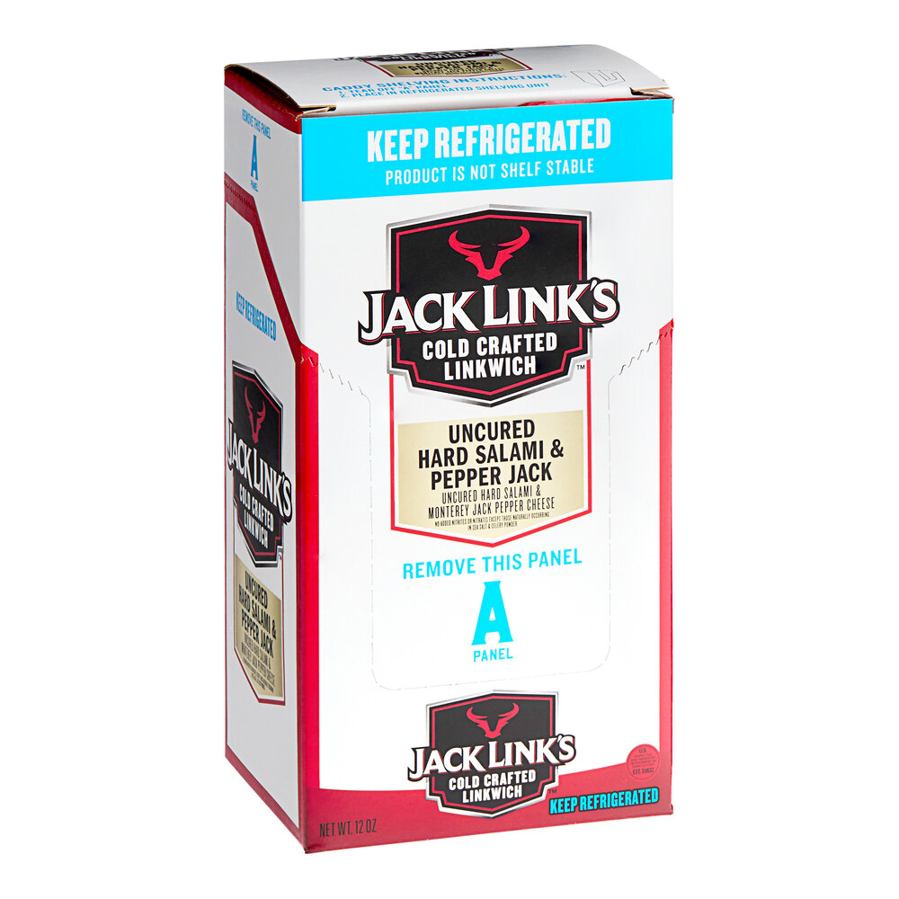 Jack Link's Hard Salami and Pepper Jack Cheese Combos 1.5 oz. 16/Case