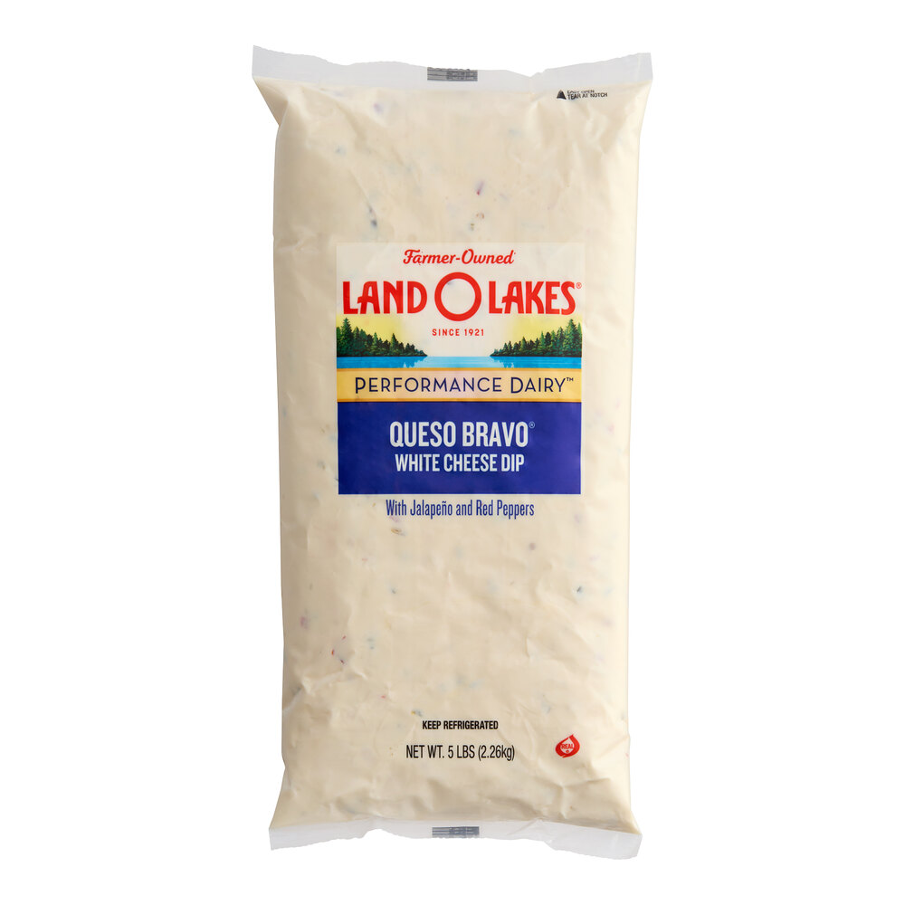 Land O Lakes Queso Bravo White Cheese Queso Dip 5 lb. 6/Case