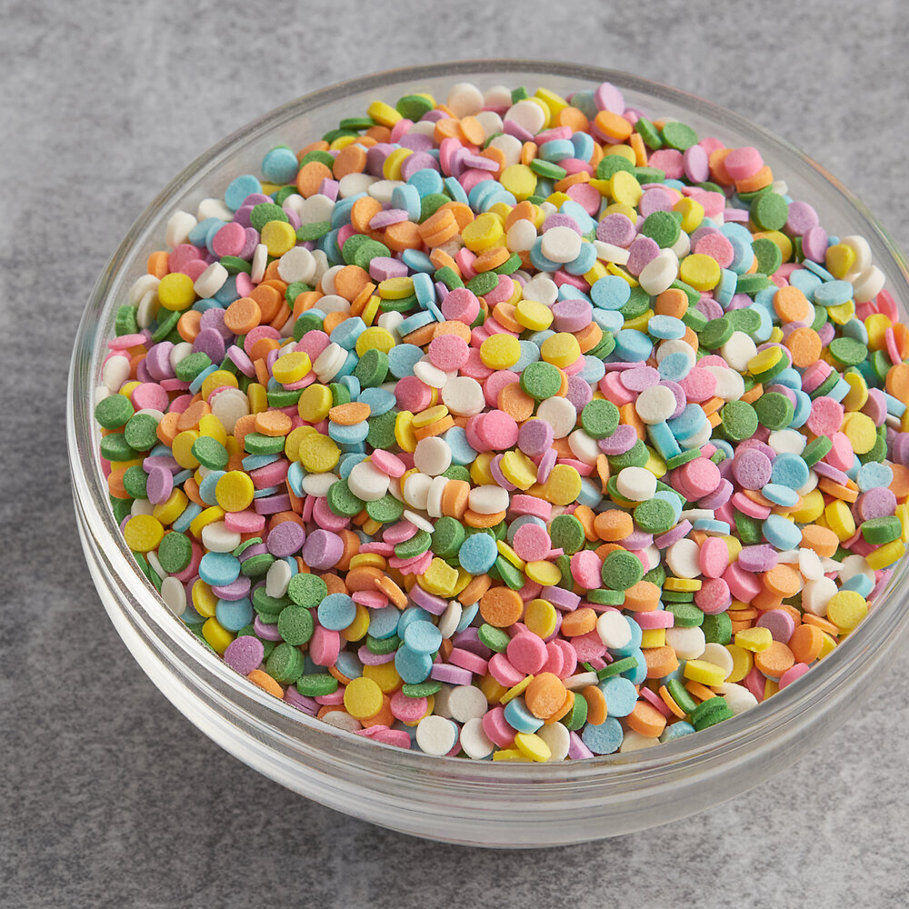 Mini Pastel Confetti Sequin Sprinkles 7 lb.