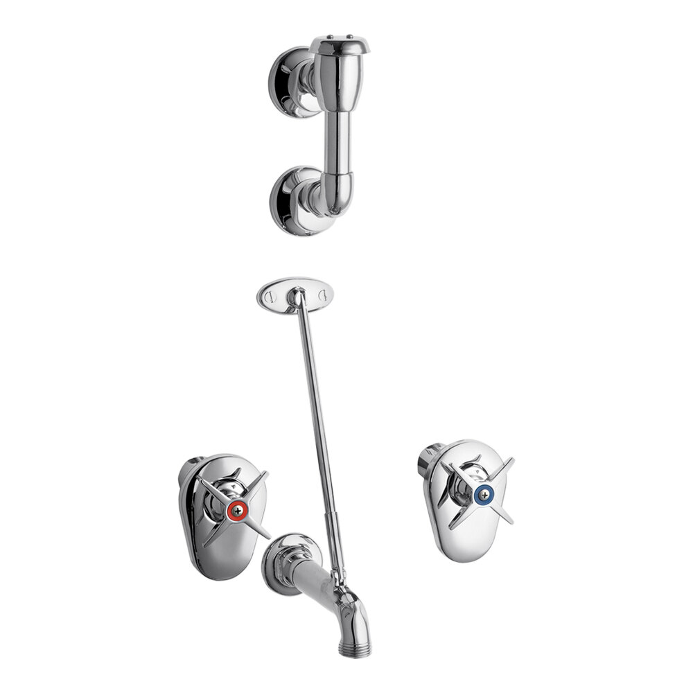 Chicago Faucets 911ISCP WallMounted Mop Sink Faucet with 8" Centers