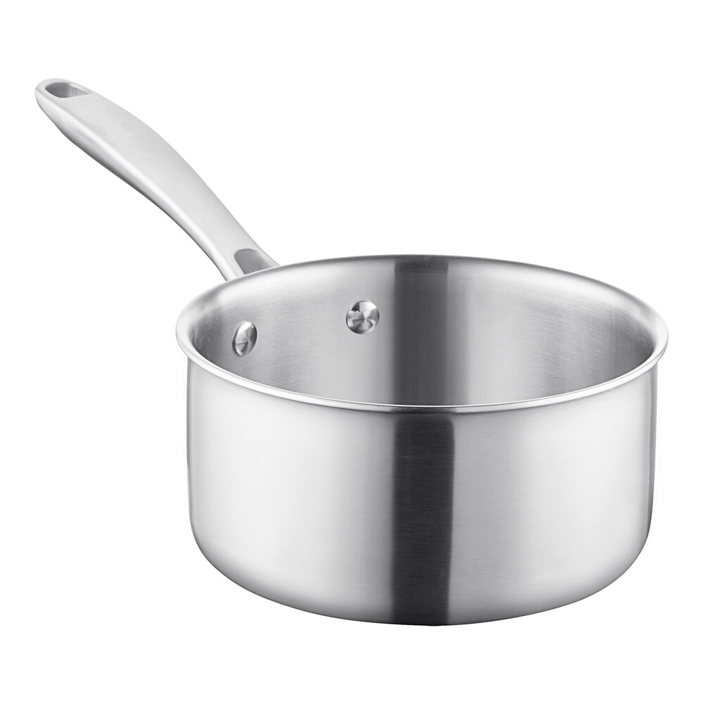 Le Creuset® 2 qt. Tri-Ply Stainless Steel Covered Saucepan