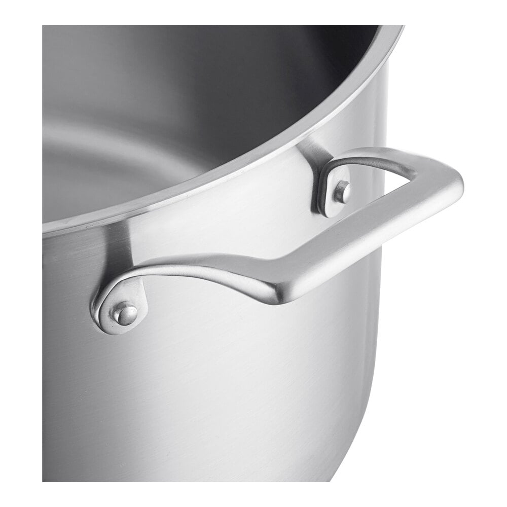 SS3 Series 10 Qt. Tri-Ply Stainless Steel Brazier with Cover