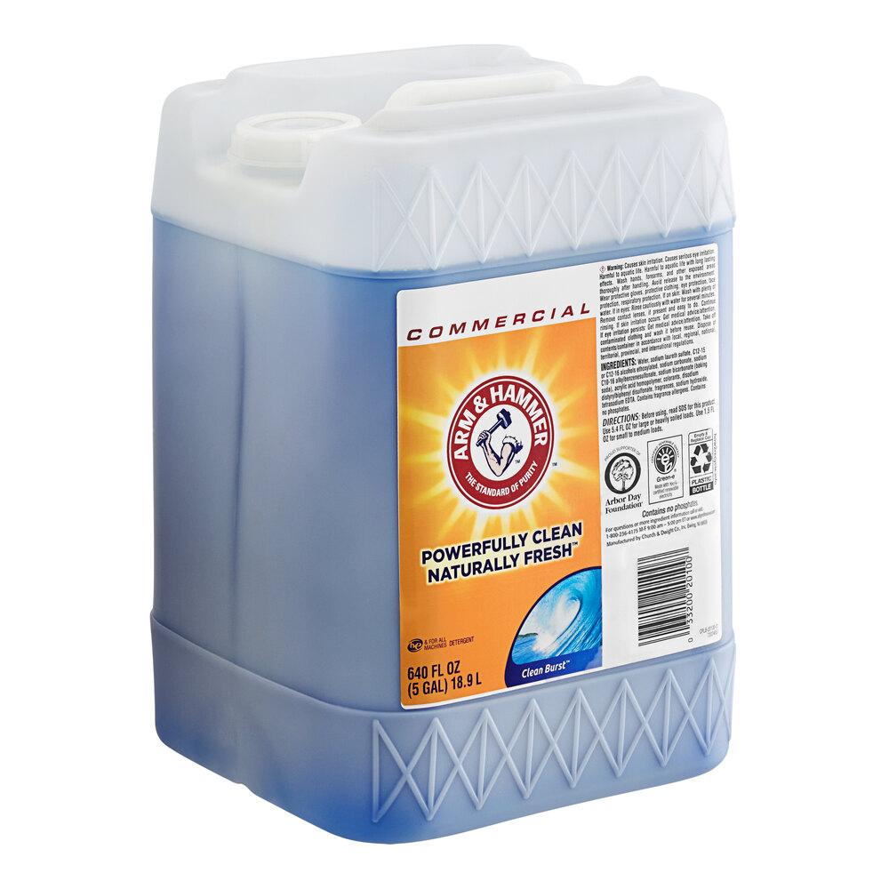 Arm & Hammer 3320020100 Clean Burst 5 Gallon Liquid Laundry Detergent
