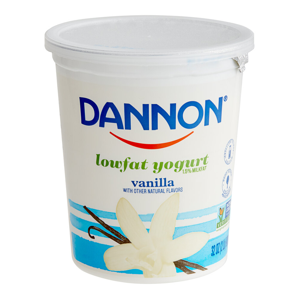 Dannon LowFat Vanilla Yogurt 32 oz. 6/Case