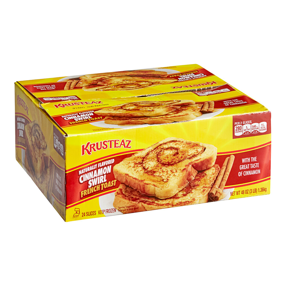 Krusteaz 5/8" Thick Cinnamon Swirl French Toast 24/Case