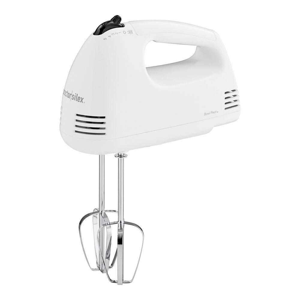 Proctor Silex Easy Mix White 5 Speed Hand Mixer with Beaters 62515G