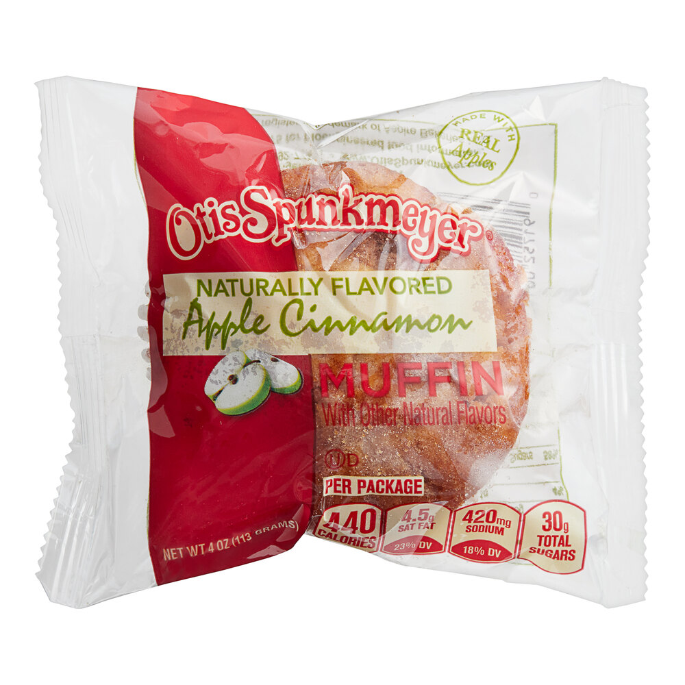 Otis Spunkmeyer Individually Wrapped Apple Cinnamon Muffin 4 oz. 24/Case