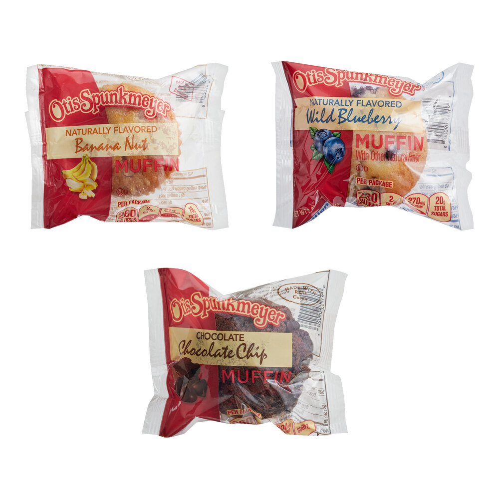 Otis Spunkmeyer Individually Wrapped Muffin Variety Pack 2.25 oz. 96/Case