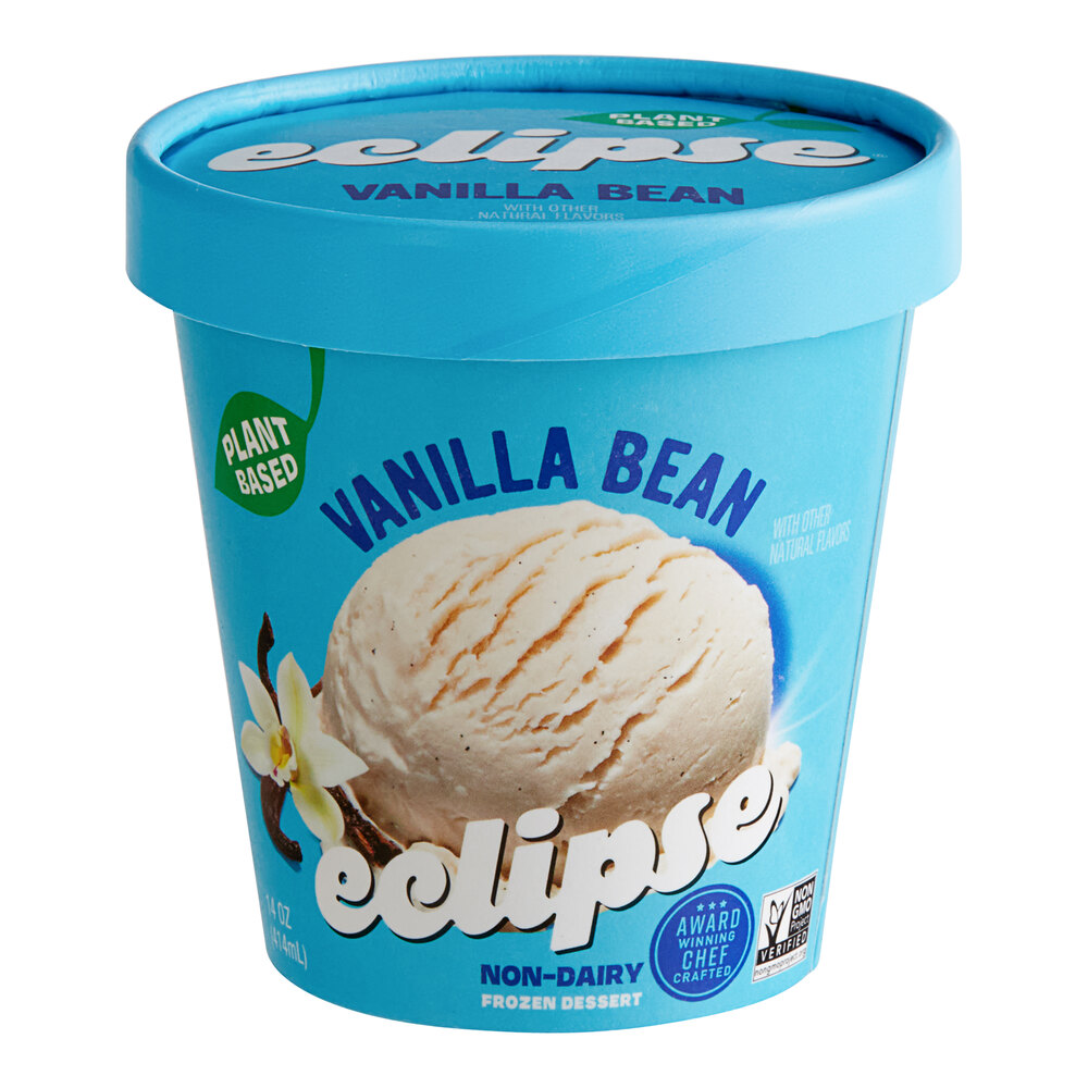 Eclipse Foods Vegan Vanilla Ice Cream 14 oz. 8/Case