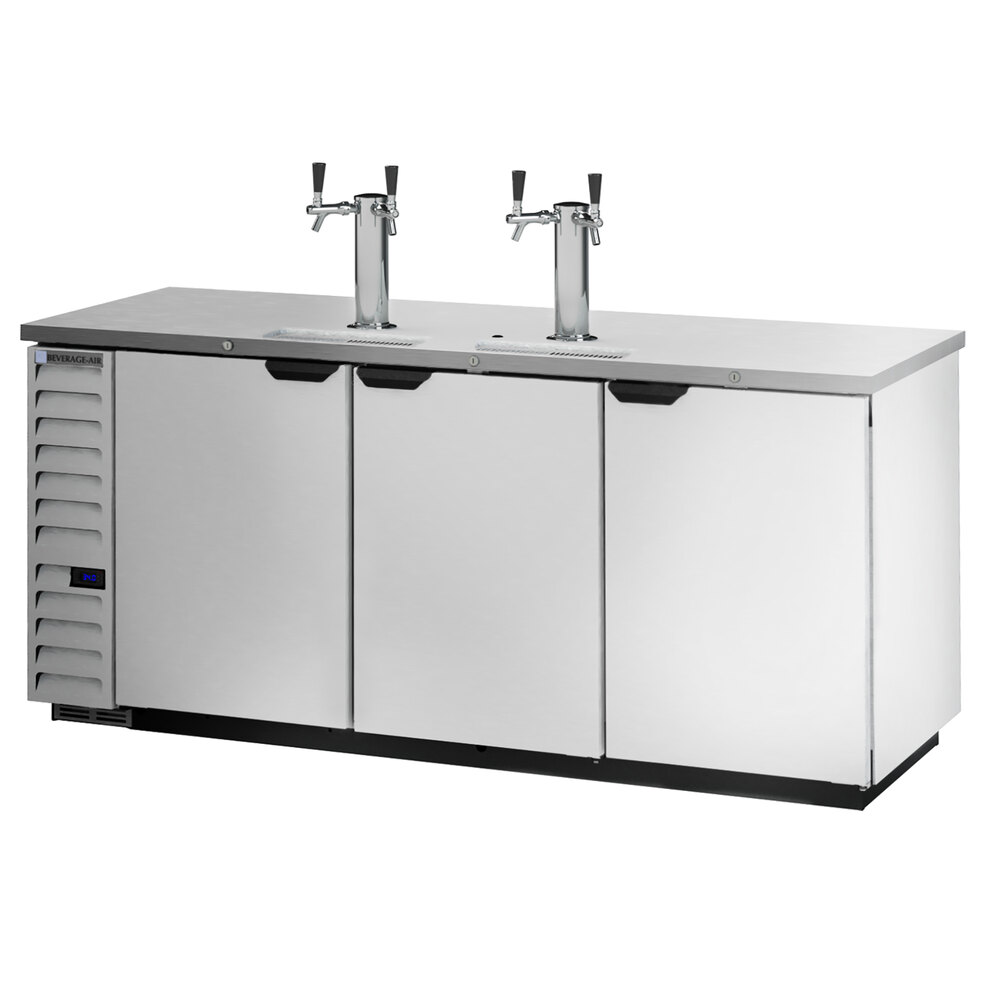 BeverageAir DD78HC1S (2) Double Tap Kegerator Beer Dispenser