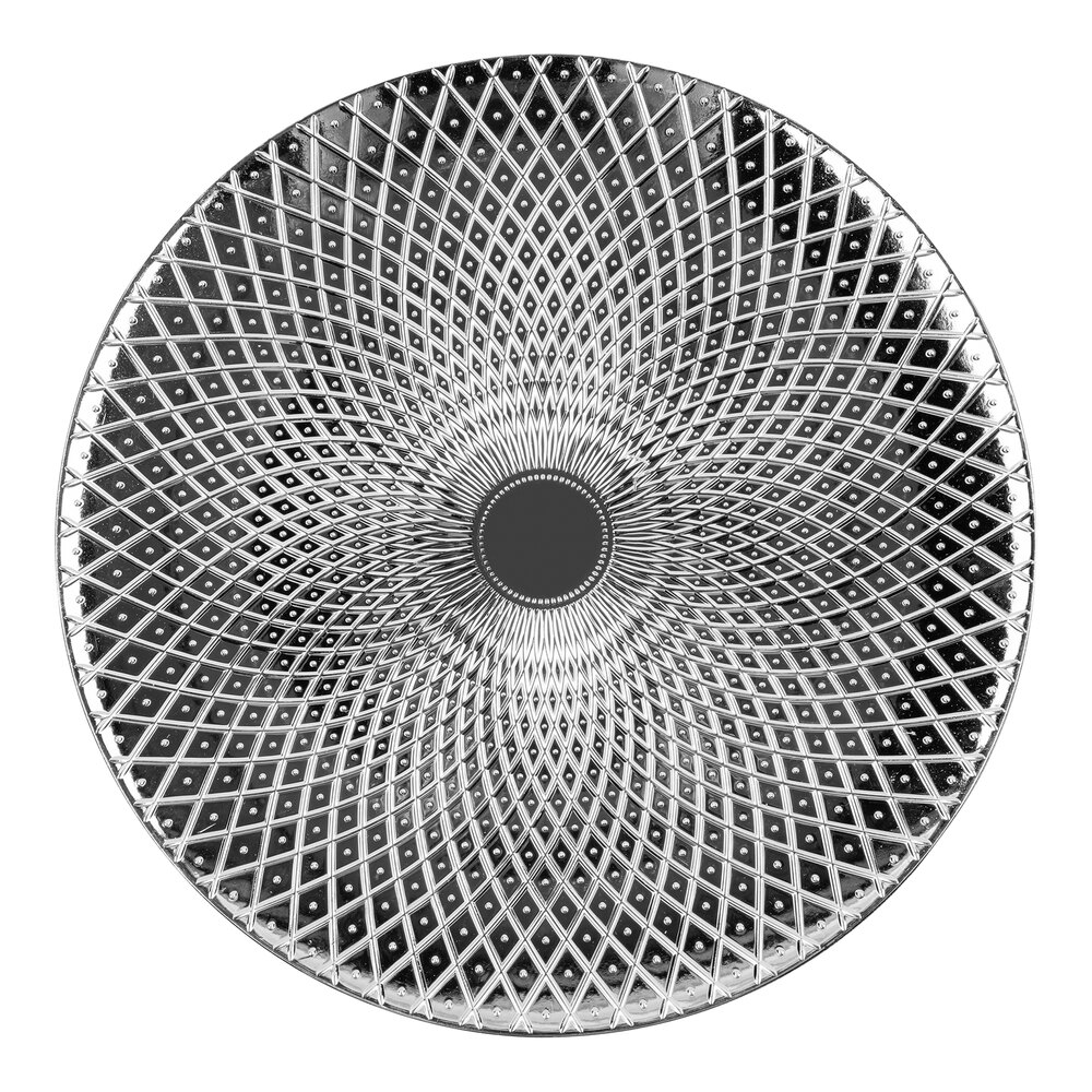 Jay Companies Silver Set Of 4 Charger Plate 13