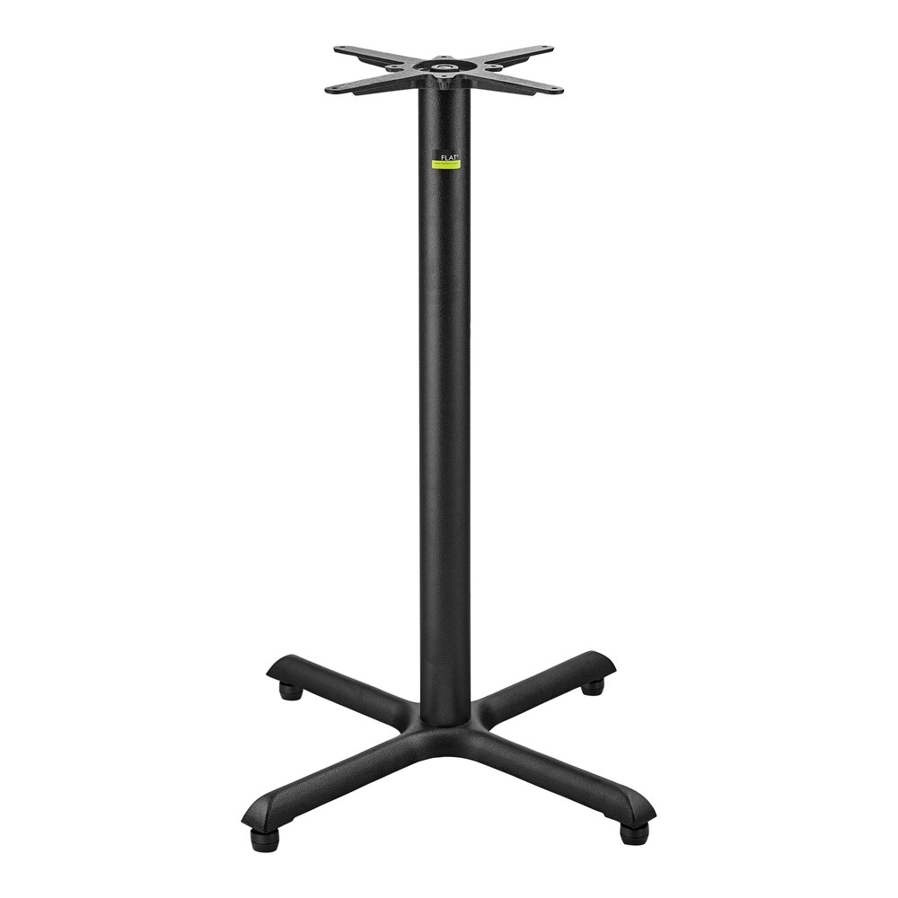 FLAT Tech KX30 EQ 30" x 30" Bar Height Black Table Base with Equalizer ...