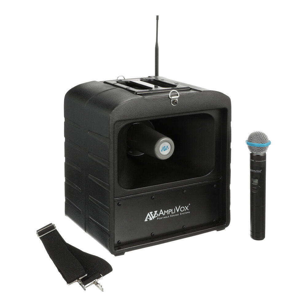 AmpliVox Mega Hailer Bluetooth Wireless Portable PA System with