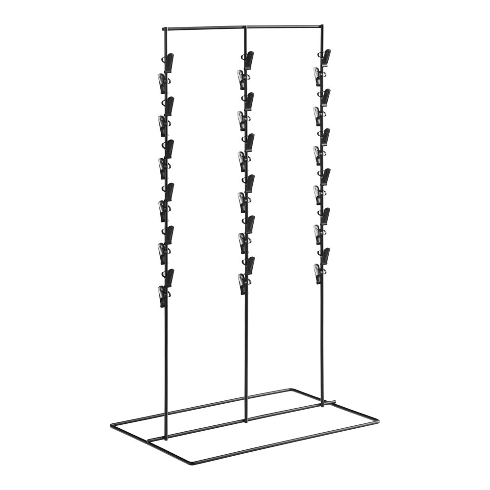 Choice 14" x 9" x 24" Freestanding Chip Rack with 36 Clips