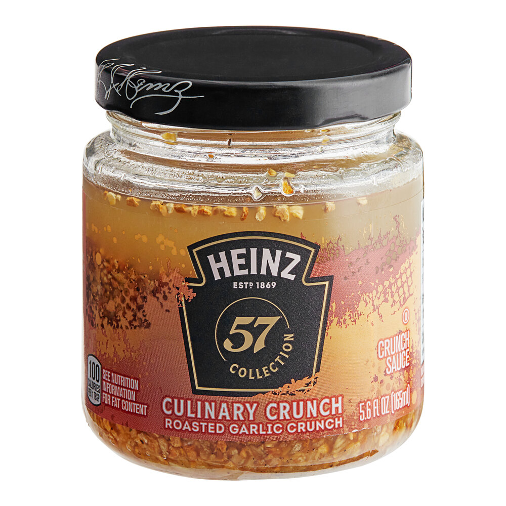 Heinz 57 Collection Roasted Garlic Culinary Crunch Sauce 5.6 oz. 6/Case