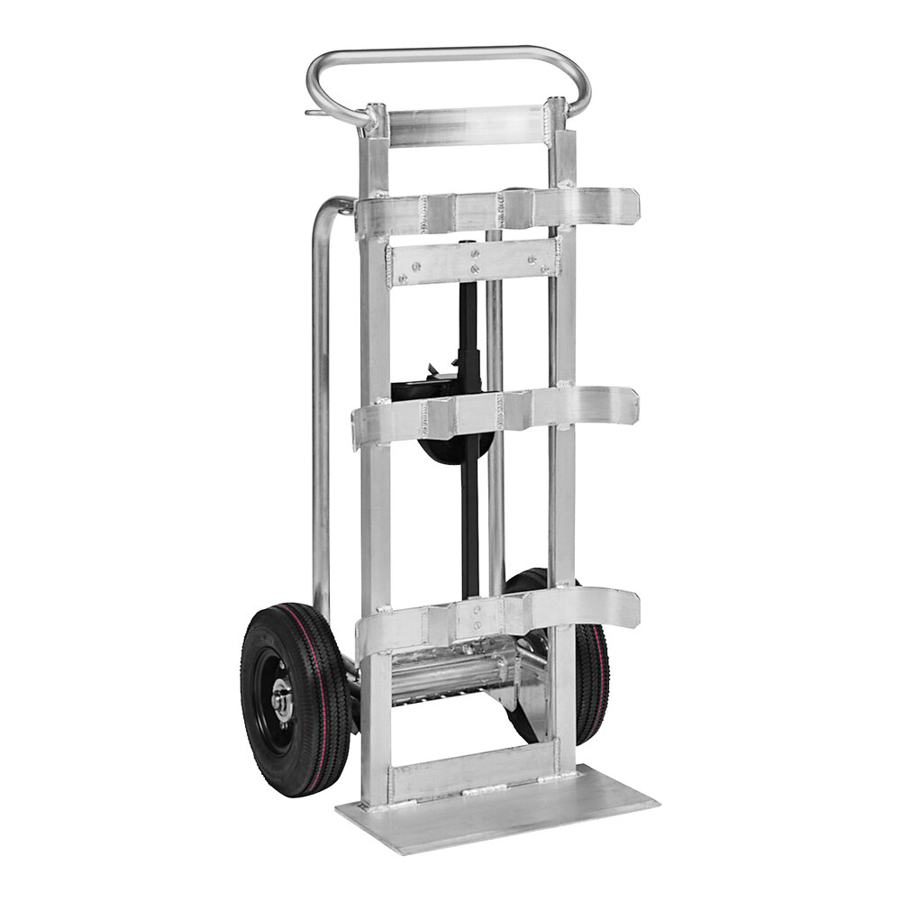 Valley Craft 600 lb. Double Cylinder Aluminum Hand Truck with Hand